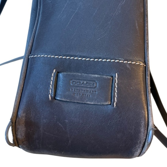 Coach Vintage Hampton Chocolate Brown Leather Laptop Shoulder Bag - Picture 5 of 15